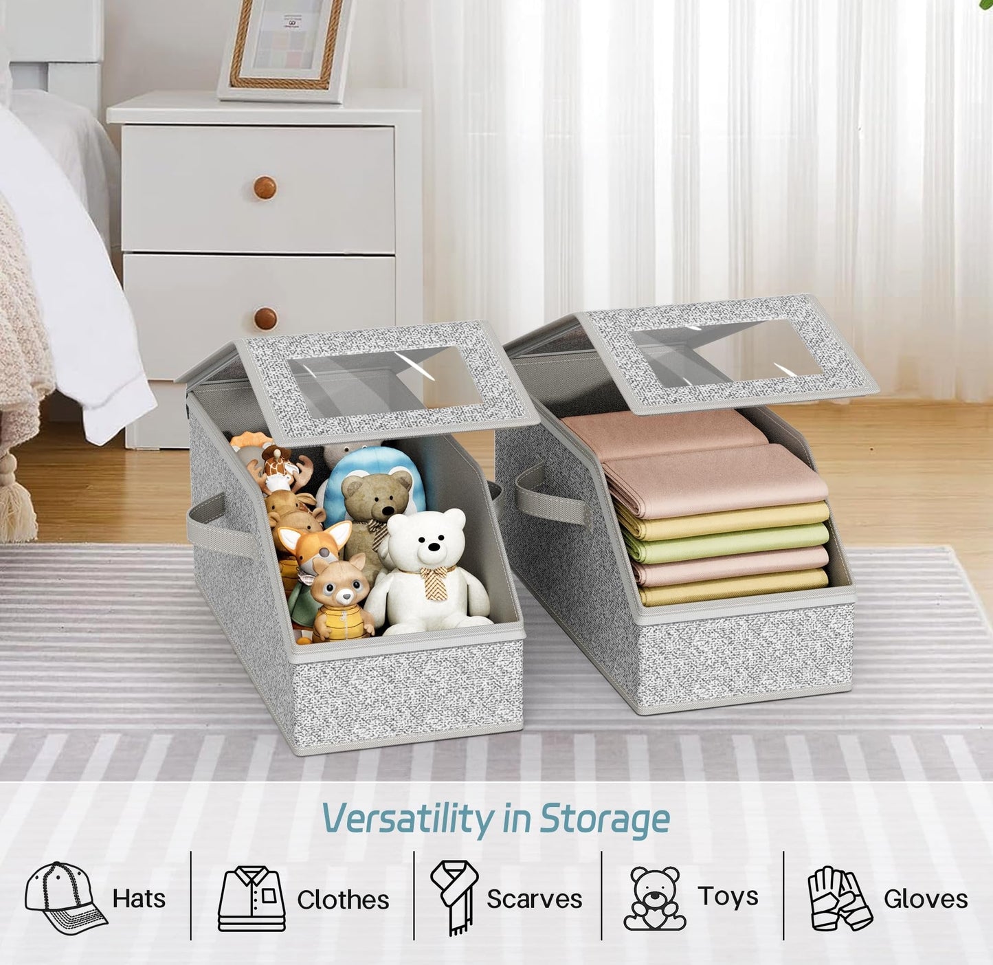 🧢 Stackable Hat Storage Box for 12 Baseball Caps