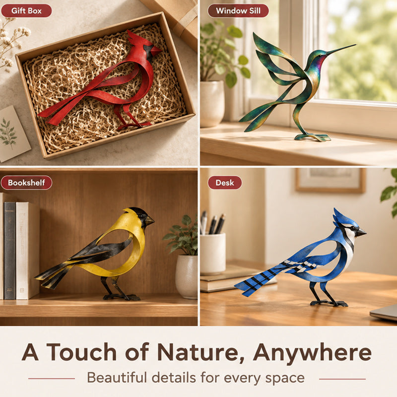 🕊️ Elegant Minimalist Metal Bird Sculpture | A Graceful Moment Inspired by Nature