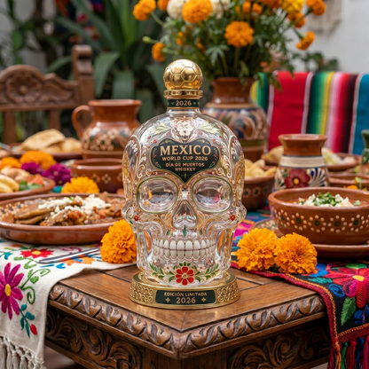 ⚽🇲🇽 Mexico 2026 Día de Muertos Collector's Whiskey Decanter 💀