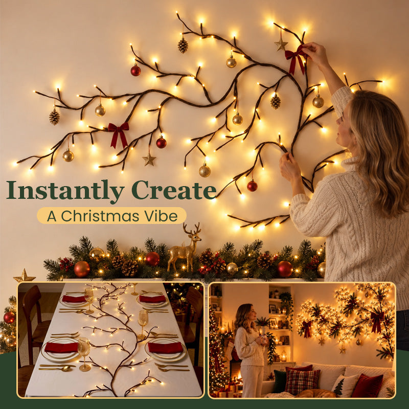 ✨ Warm White LED Tree Branch Light | Cozy Decorative Night Lamp 🌿🏡