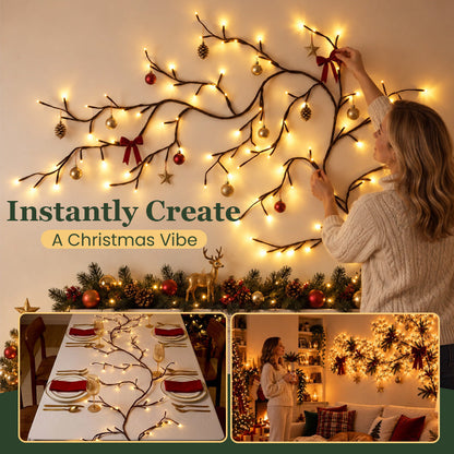 ✨ Warm White LED Tree Branch Light | Cozy Decorative Night Lamp 🌿🏡