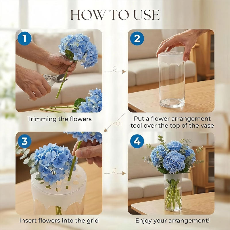 ✨BUY 1 GET 1 FREE🌸 Silicone Flower Arranging Grid Vase Holder