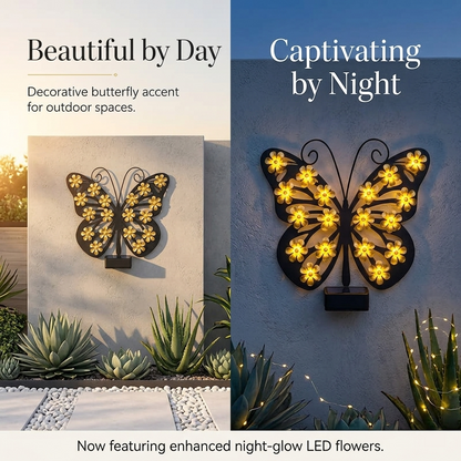 🦋☀️Solar Flapping Wing Butterfly Garden Wall Light