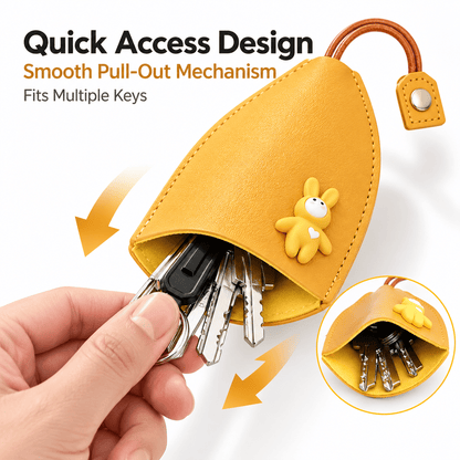 🔥 LAST DAY 49% OFF | 🐾 Cute Pull-Out Key Case | Keys Stay Hidden, Neat & Easy to Grab