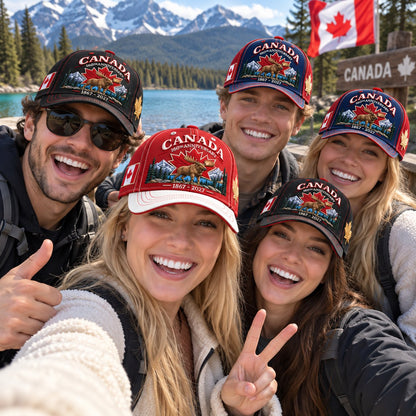 🍁 Canada 160th Anniversary Cap 1867–2027 – Proudly Embroidered in 100% Cotton 🇨🇦🧢