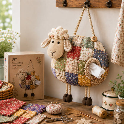 🧵DIY Vintage Patchwork Farm Animal Tissue Box Cover