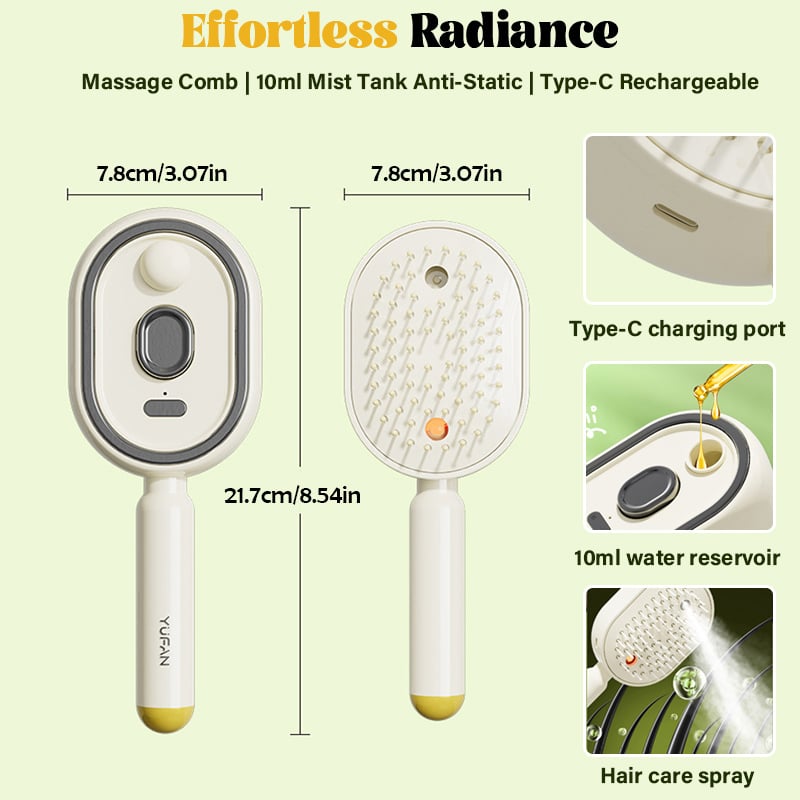 🔥LAST DAY 50% OFF 💆2026 Electric Steam Hair Care & Massage Brush