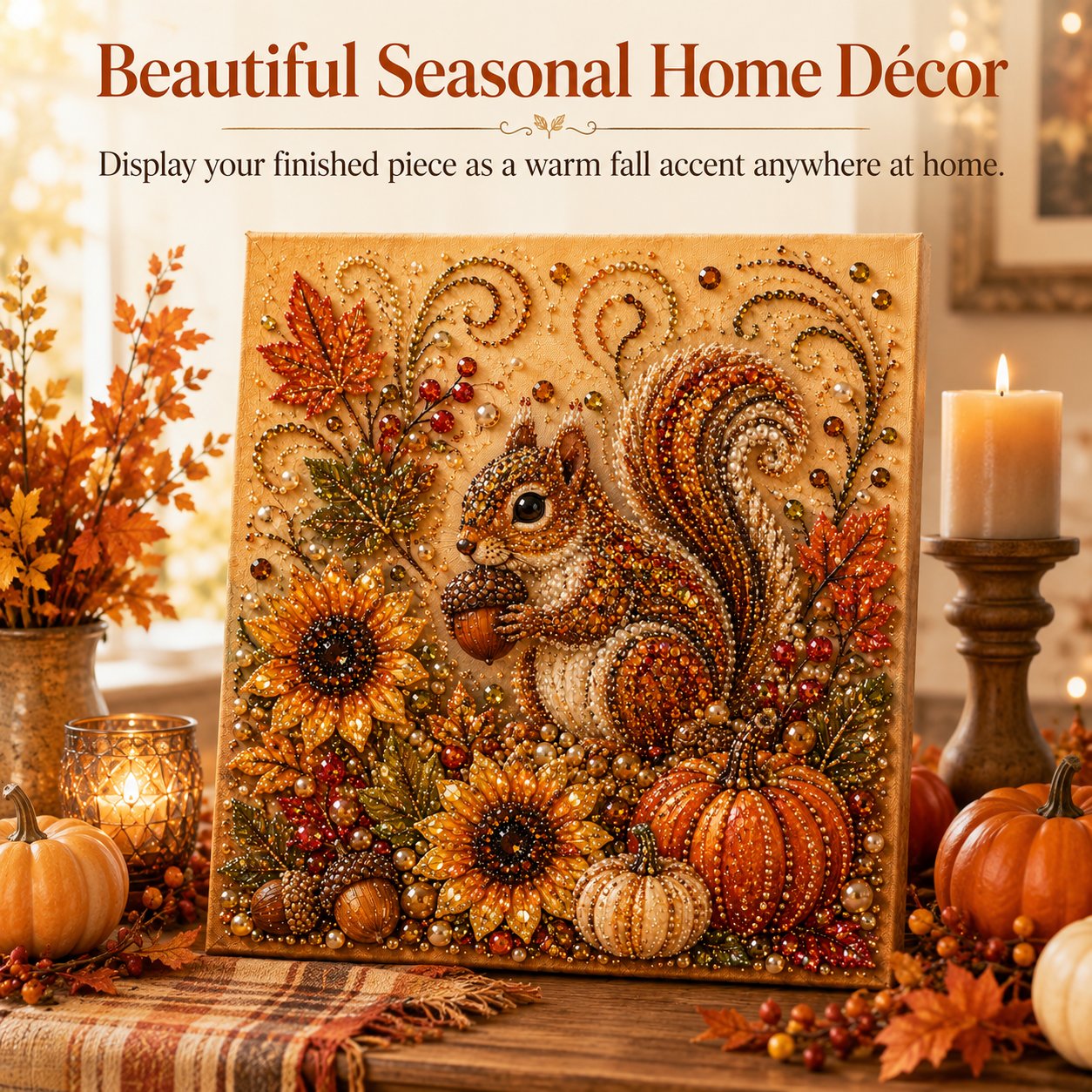 🔥Last Day 49% OFF 🍂✨DIY Fall Pearl Painting Kit – Create Sparkling Fall Masterpieces