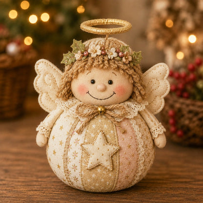 DIY Patchwork Christmas Character Doll Kit – Handmade Holiday Fabric Craft Decoration