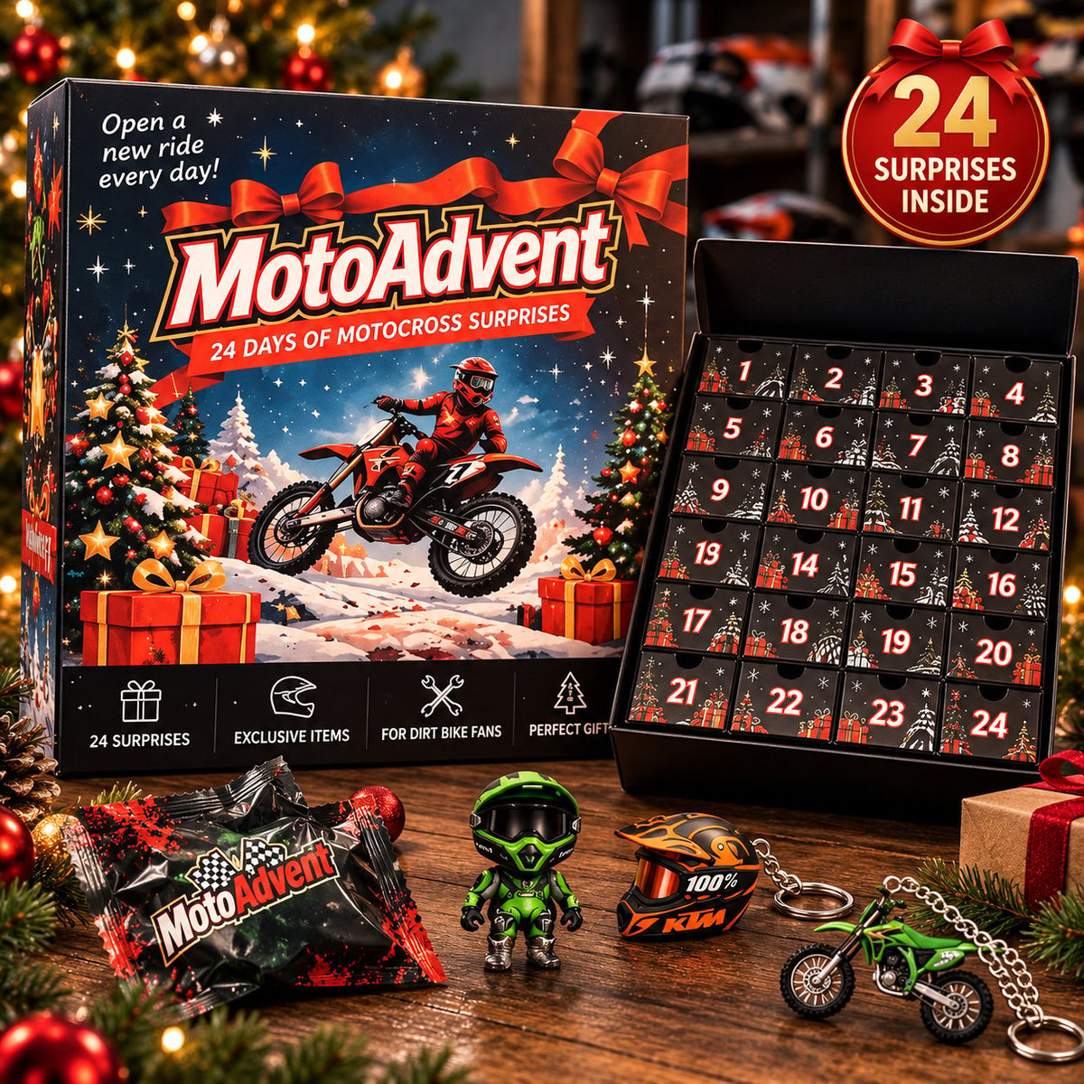 🏁 🏍️2026 Motocross 24-Day Advent Calendar – 24 Days of Dirt Bike Surprises