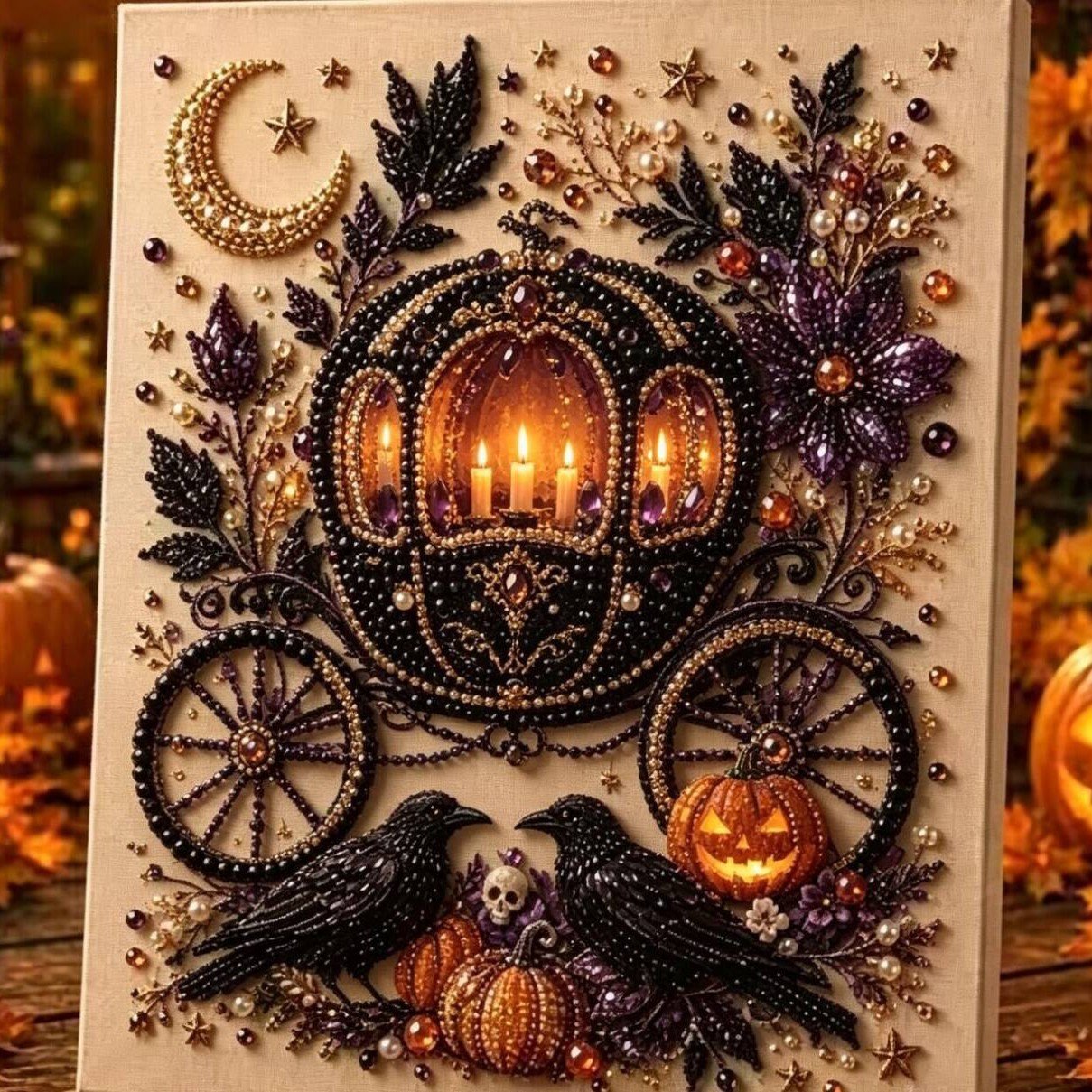 🔥LAST DAY 50% OFF 🎃👻 Halloween Gem Art Kit– Easy, Mess-Free DIY Fun