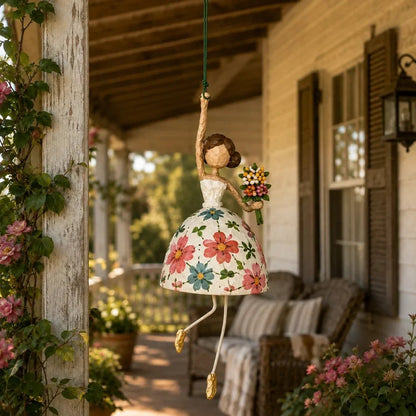 🌸💃 Whimsical Dancing Lady Hanging Decor – Colorful Floral Figurine for Home (📦Buy 2 Free Shipping)