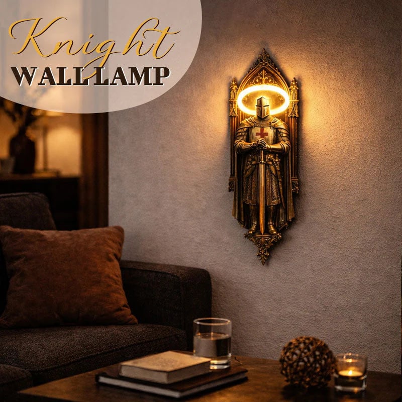 🛡️ Medieval Castle Knight Wall Sconce, Warm Glow Atmospheric Wall Lamp⚔️✨
