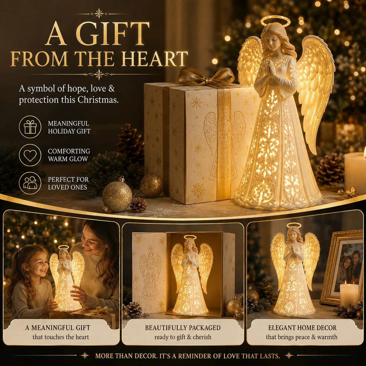 🪽Last Day 50% OFF✨ Angel Christmas Guardian Light – A Symbol of Hope, Love & Protection
