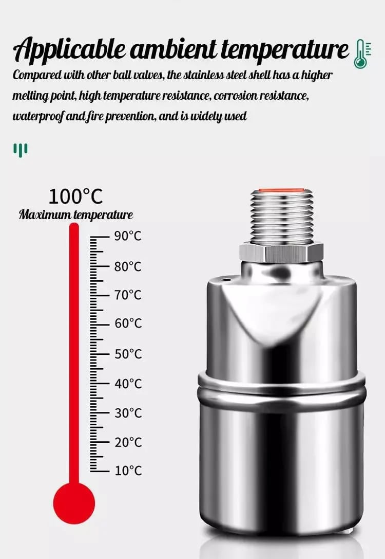 🌊💦 304 Stainless Steel Automatic Float Valve for Water Tank🚰