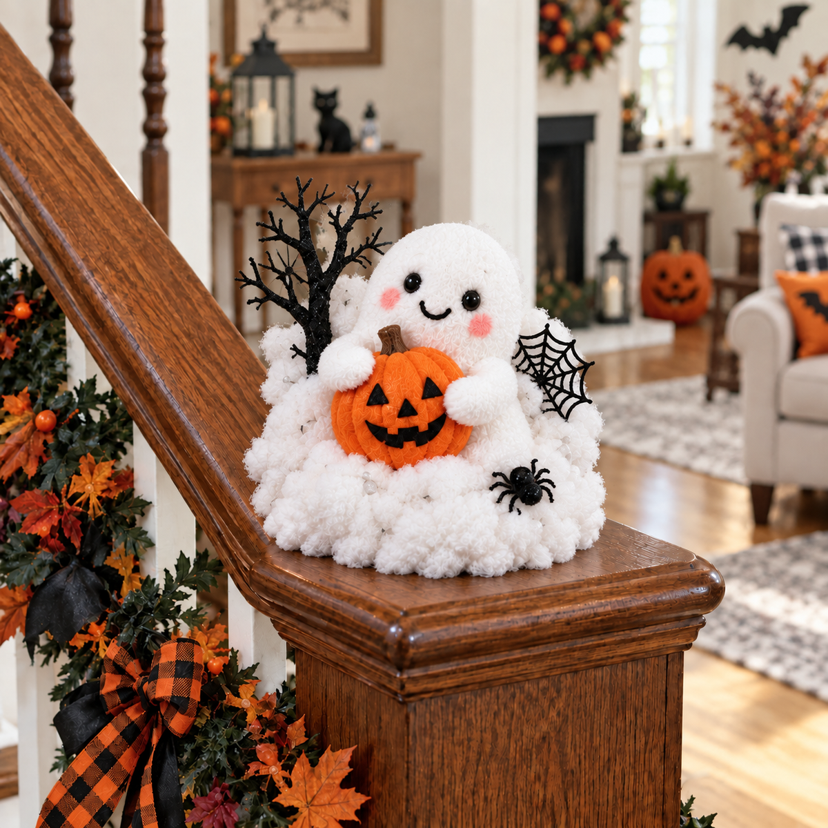 👻 Boo Crew™ | Whimsical Halloween Ghost Decor for Stairs & Tabletops