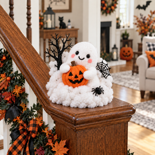 👻 Boo Crew™ | Whimsical Halloween Ghost Decor for Stairs & Tabletops