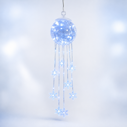Winter Magic Snowflake Cascade™ – LED Hanging Christmas Ornament❄️