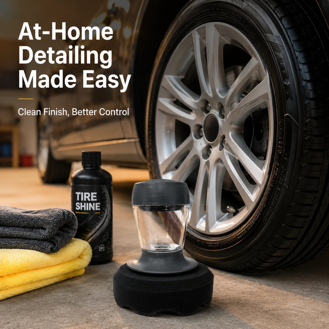 🚗 Limited-Time 49% OFF – Press-to-Apply Car Polish & Tire Shine Applicator