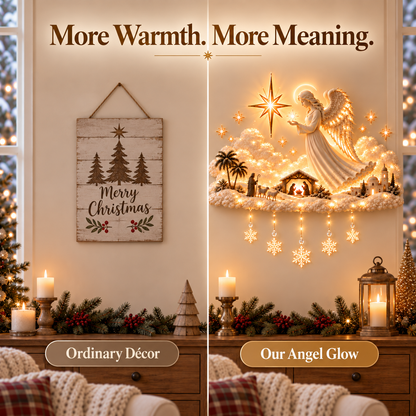 ✨ Wrapped in Angel Wings™ | Glowing Christmas Blessing