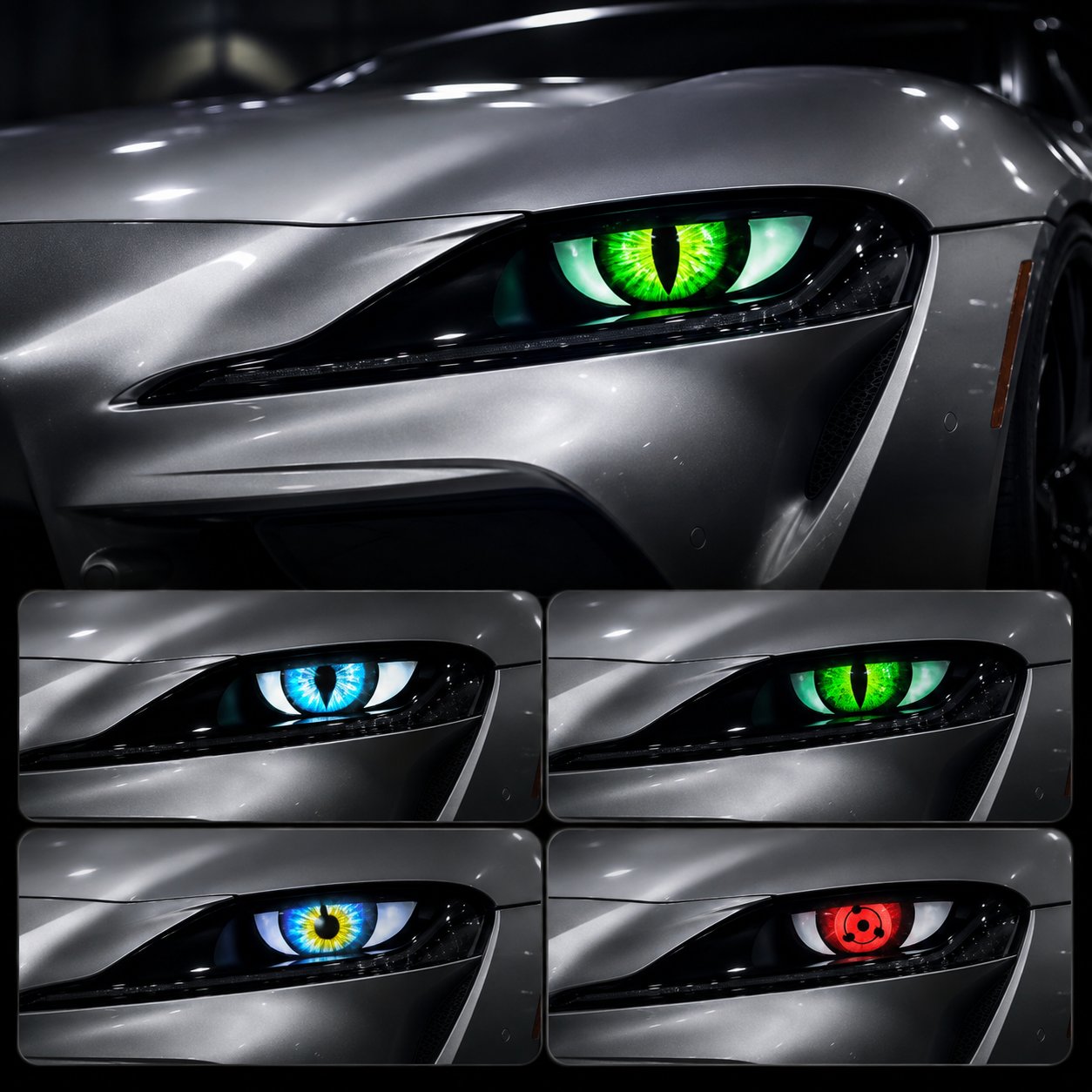 👁️ Limited-Time 50% OFF – Dynamic Evil Eye LED Car Lights with App & Remote Control
