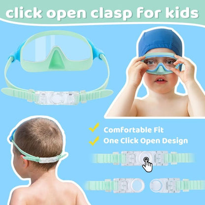 🔥Last Day Promotion 50% OFF-🔥HD children's large frame waterproof and anti-fog swimming goggles