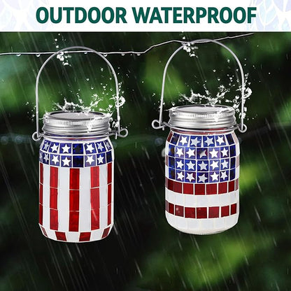Independence Day national flag solar mosaic lantern💡