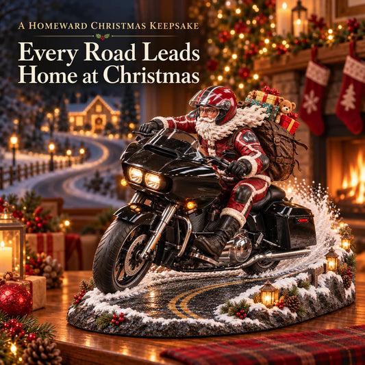 🎅🏍️ North Pole Roadster™ | Santa Motorcycle Christmas Keepsake