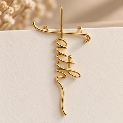✝️✨ Faith-Inspired Gold Paper Clips – Meaningful Bible & Journal Markers