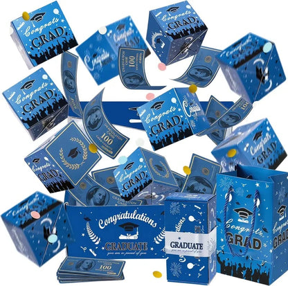 🎓2026 Graduation Explosion Cash Gift Box Fun Pop Up Surprise for Grads