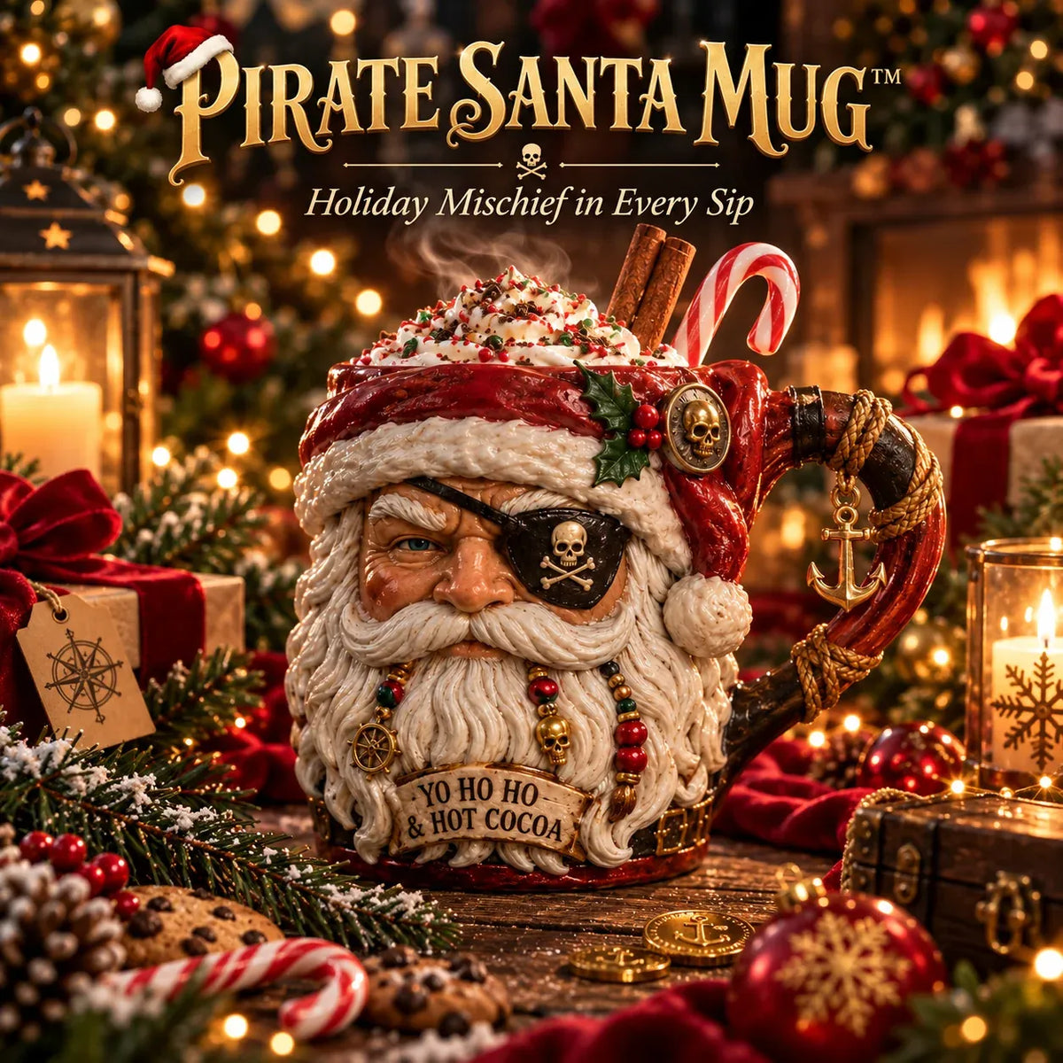 Last Day 49% OFF | 💀🎅 Twisted Santa Mugs™ – 3D Dark Christmas Collection