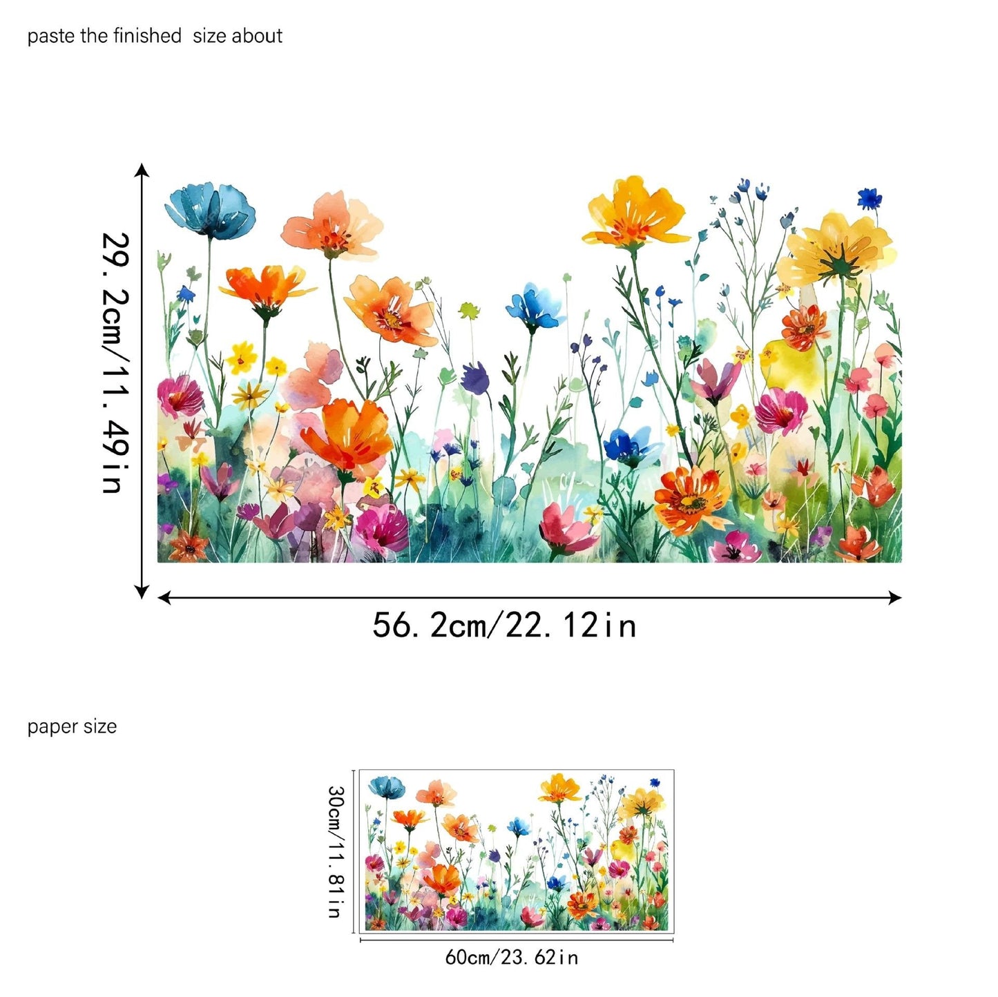 💐🖼️Colorful Floral Bouquet Window Cling - Double-Sided Printed Static Sticker for Home Decor