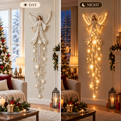 ✨ LAST DAY 49% OFF | Angel Blessing Starfall Christmas Wall Light 😇⭐🎄
