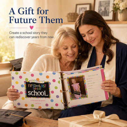 ❤️ School Years Memory Keepsake Binder | First & Last Day Photo Album 📚