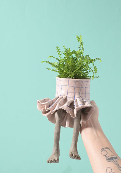 ✨ Cute Legged Human-Shaped Planter Pot Funny Resin Plant Pot