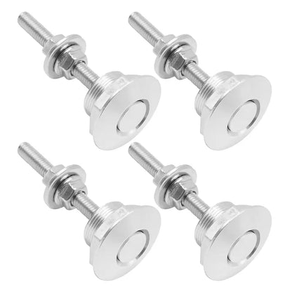 🔒 4PCS Universal Quick Release Latches – Aluminum Push Button for Car & DIY