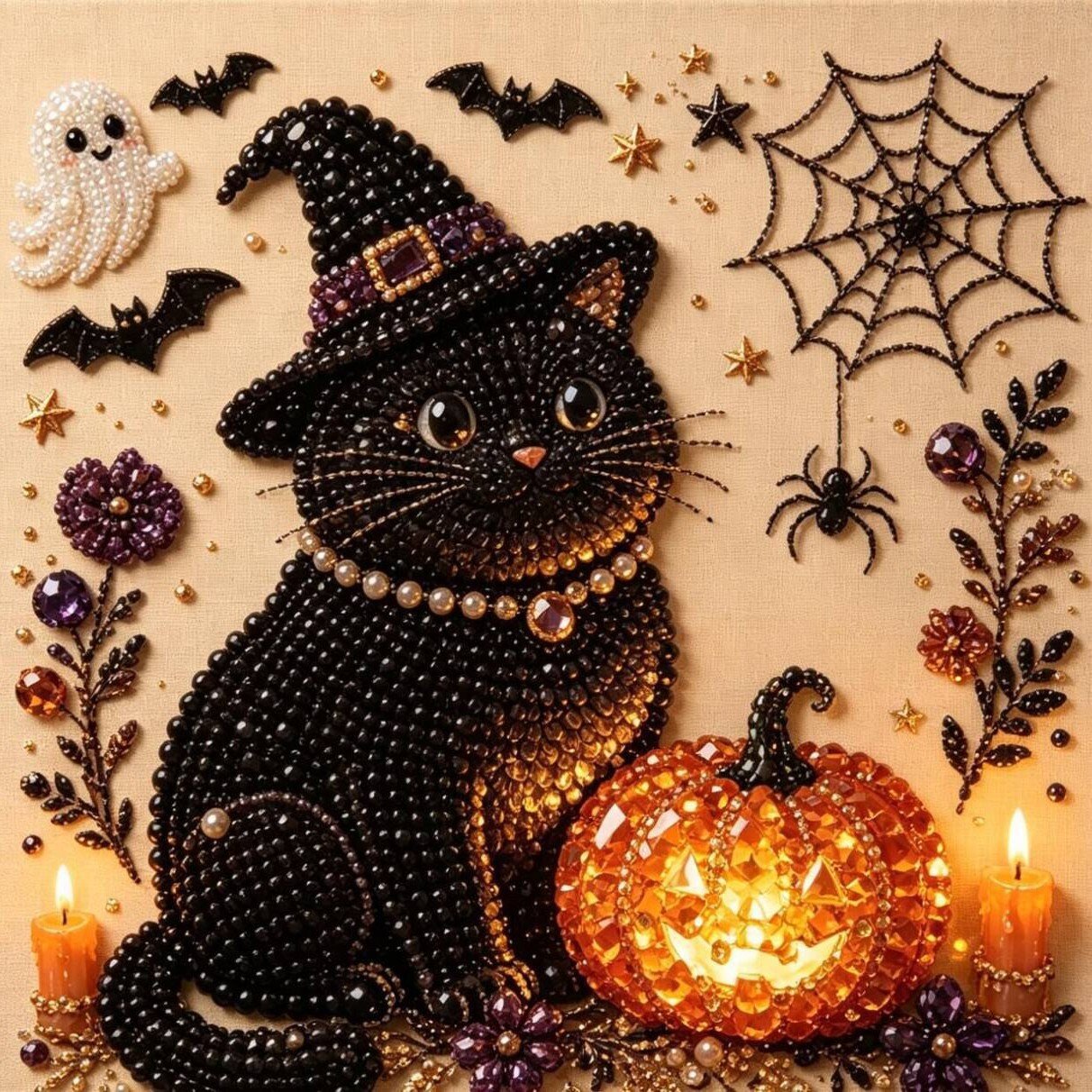 🔥LAST DAY 50% OFF 🎃👻 Halloween Gem Art Kit– Easy, Mess-Free DIY Fun