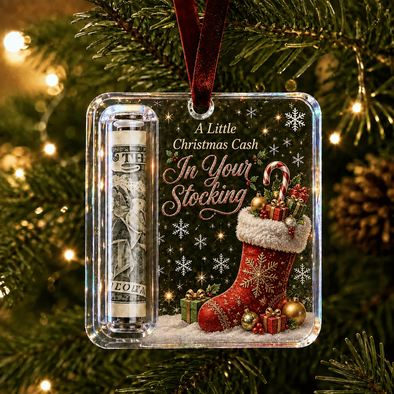 🔥Nur noch 40 Stück!🎉-✨🎄Weihnachtsgeschenk-Halter als Ornament