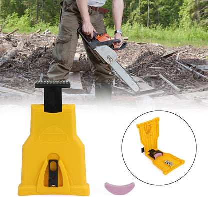 🪵🪓 Portable Chainsaw Sharpener Kit – Fast On-Saw Sharpening with Spare Whetstone
