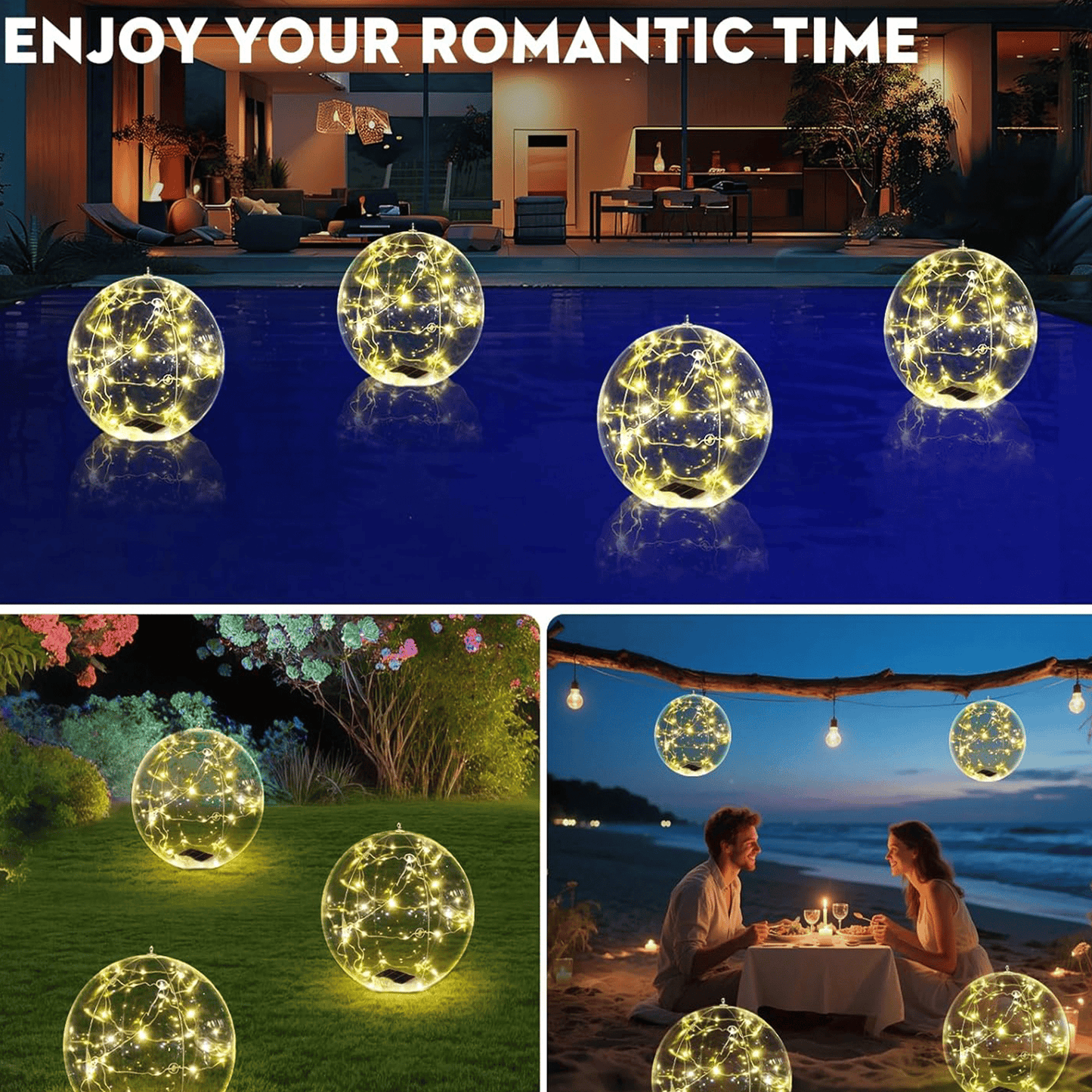 ✨ Floating Outdoor Solar Light🏡Elegant Ambient Lighting for Outdoors 🌙