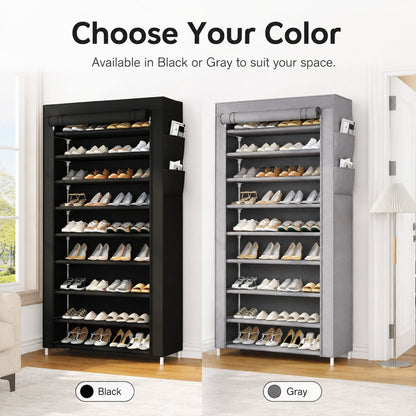 👟 Home Organization Sale 50% OFF —👟✨ SpaceSmart Shoe Cabinet – Dust Covered Vertical Storage Organizer
