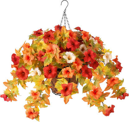 Outdoor Artificial Petunia Flowers Decor (2Pcs)