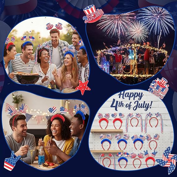 💥50K+ SOLD!-Independence Day Headbands and Party Decorations for July 4th
