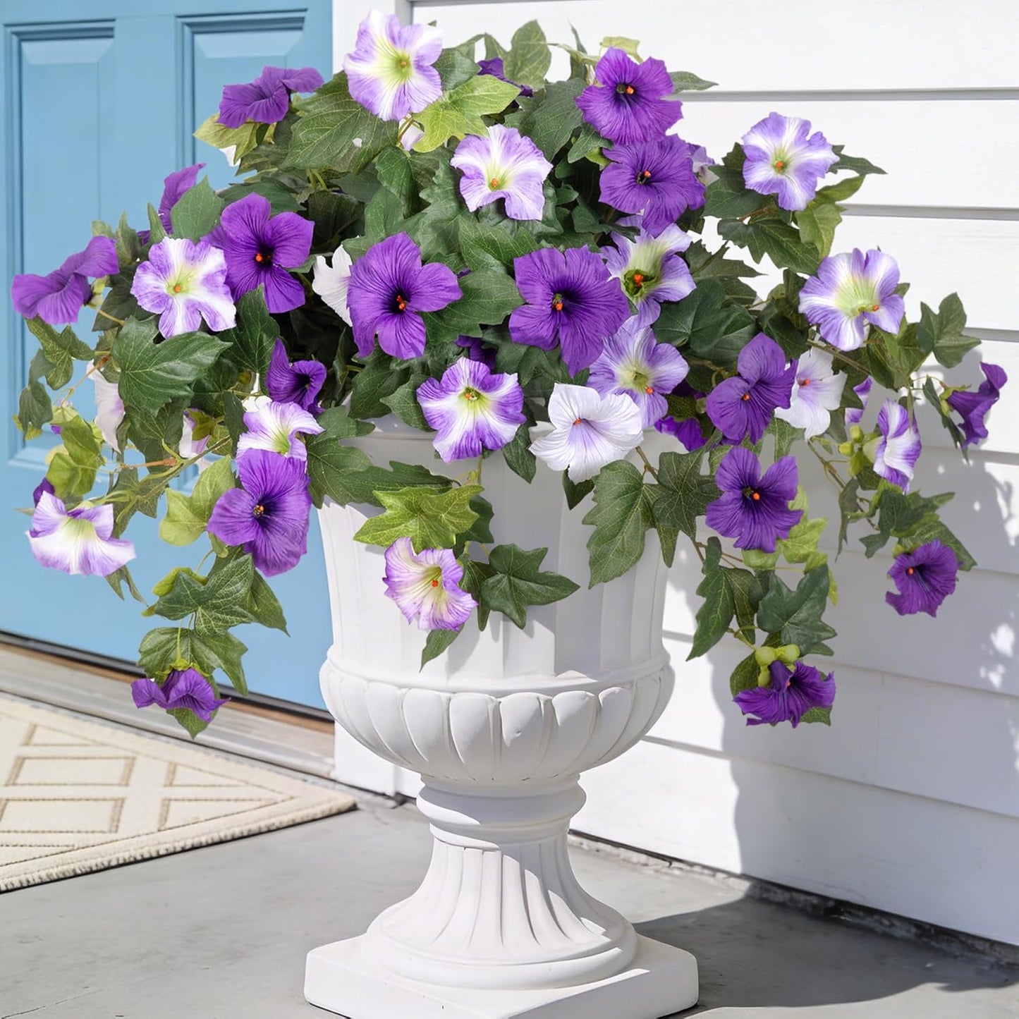 Outdoor Artificial Petunia Flowers Decor (2Pcs)