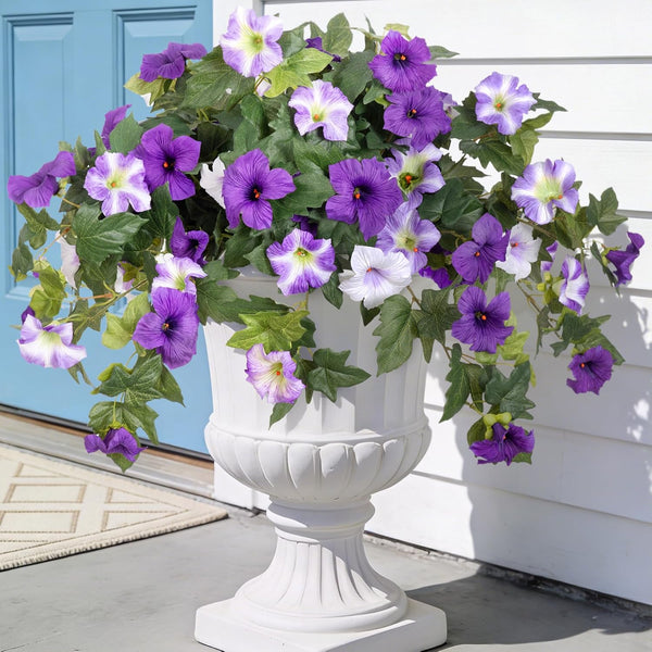 Outdoor Artificial Petunia Flowers Decor (2Pcs)