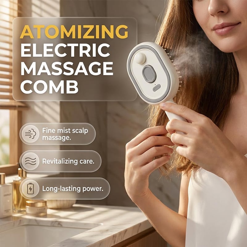 🔥LAST DAY 50% OFF 💆2026 Electric Steam Hair Care & Massage Brush