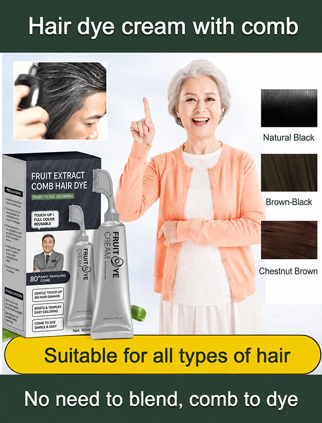 🔥Last Day Sale 50% Off🌿 Plant-Based Hair Color Essence for Gray Hair