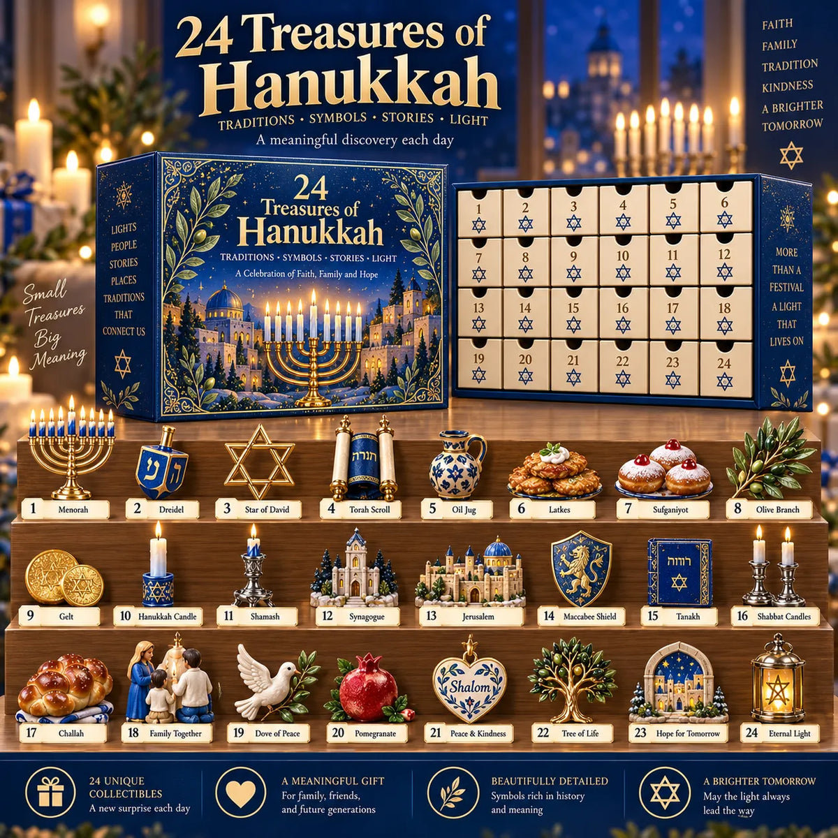 💫 Light, Faith & Memory | 24 Treasures of Hanukkah