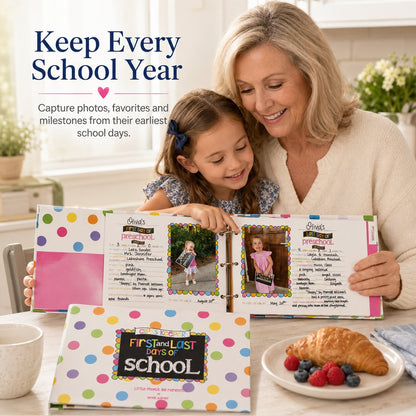 ❤️ School Years Memory Keepsake Binder | First & Last Day Photo Album 📚