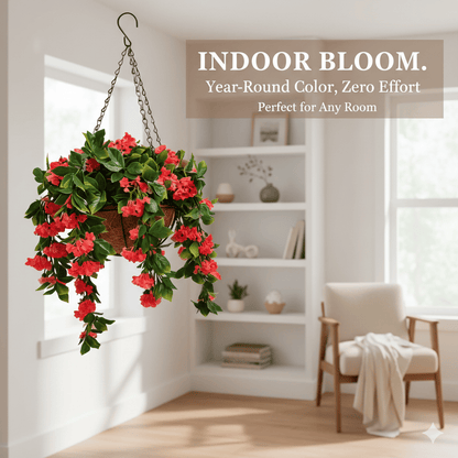 ✈️Free Shipping🌺Faux Crepe Myrtle Hanging Baskets – Ultra-Realistic🌸✨